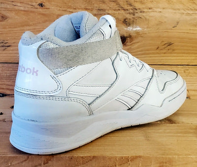 Reebok Royal BB4500 Mid Leather Trainers UK4/US6.5/EU37 G58640 Triple White