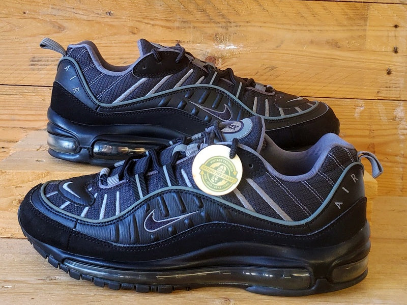 Nike Air Max 98 Low Textile Trainers UK8/US9/EU42.5 CI3693-002 Black/Smoke Grey