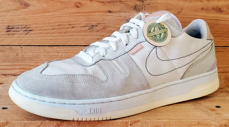 Nike Squash-Type Low Textile/Suede Trainers UK9/US10/EU44 CJ1640-102 Sail/White