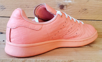 Adidas Stan Smith Low Leather Trainers UK4.5/US6/EU37 AQ6807 Peach Sunglow