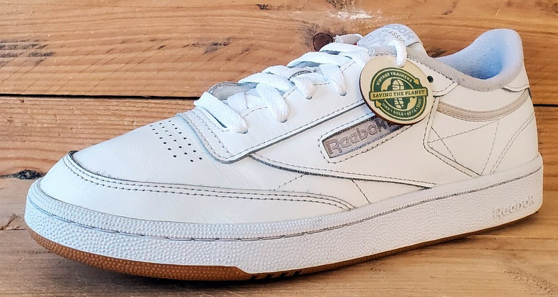 Reebok Club C 85 Low Leather Trainers UK7/US9.5/EU40.5 BS7686 White