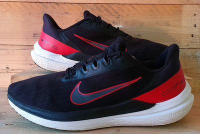 Nike Air Winflo 9 Low Trainers UK10.5/US11.5/EU45.5 DD6203-003 Black/Red