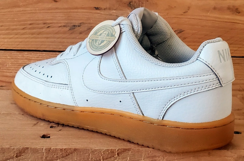 Nike Court Vision Low Leather Trainers UK7/US8/EU41 CD5463-105 White/Gum