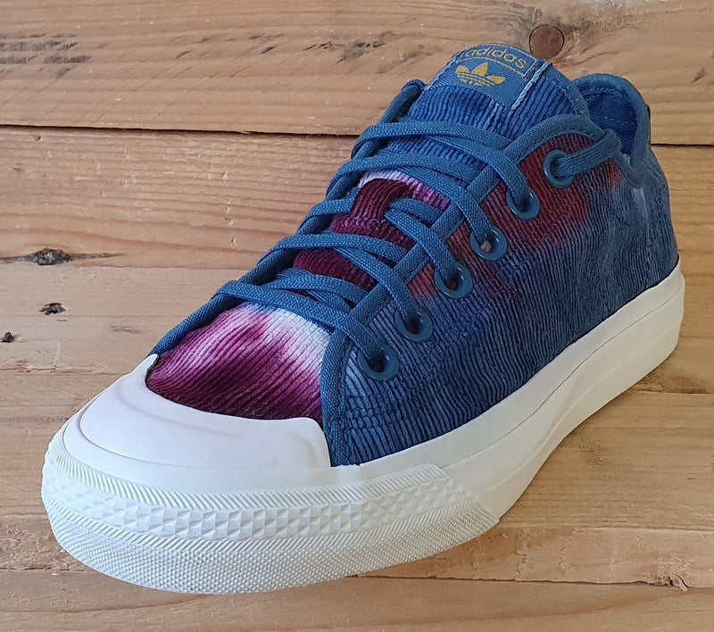 Adidas Nizza Corduroy Trainers UK4.5/US5/E37 H01139 Victory Crimson/Orbit Indigo