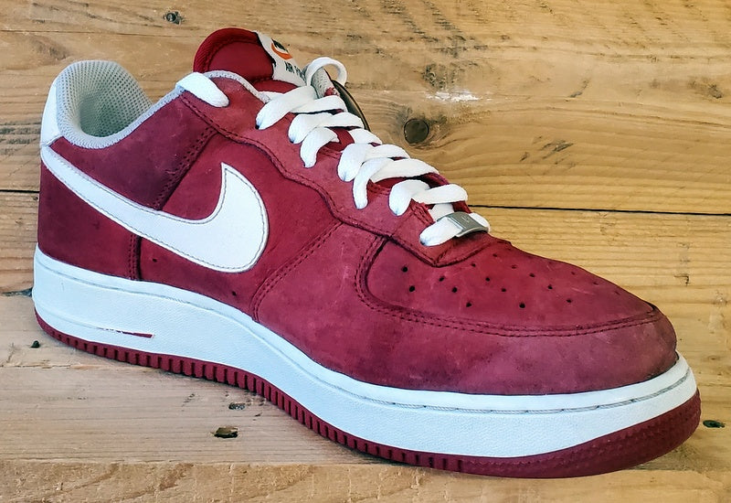 Nike Air Force 1 Low Suede Trainers UK10/US11/EU45 488298-620 Red/White