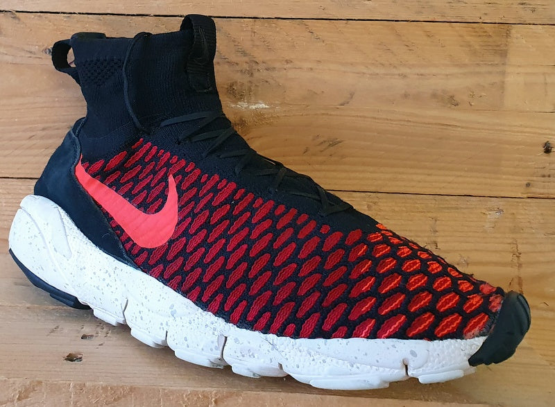 Nike Air Footscape Magista Flyknit Trainers UK10/US11/E45  816560-002 Black/Red