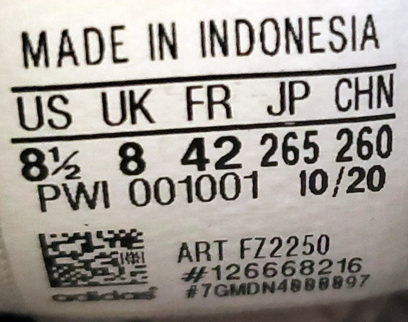 Adidas Originals NY 90 Low Leather Trainers UK8/US8.5/EU42 FZ2250 White/Red