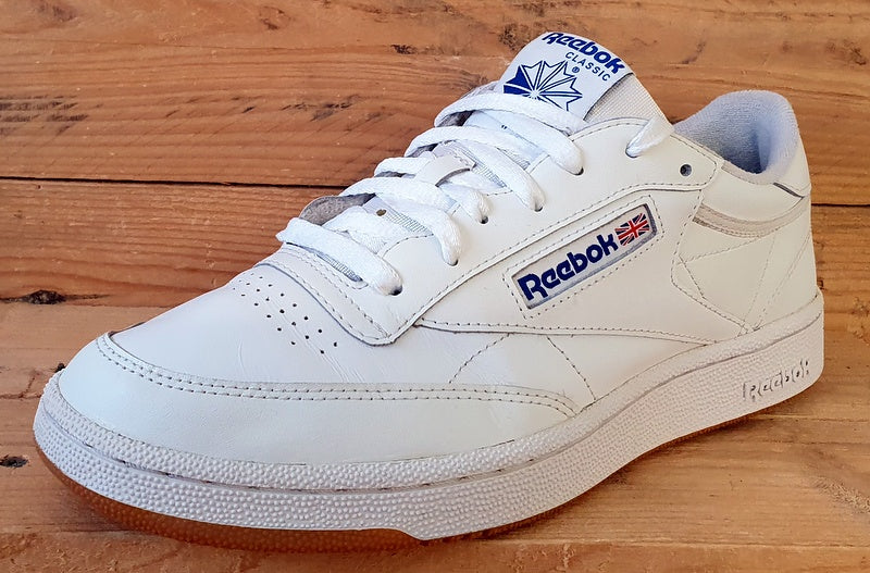 Reebok Classic Club C Low Leather Trainers UK8/US9/EU42 AR0459 White/Blue