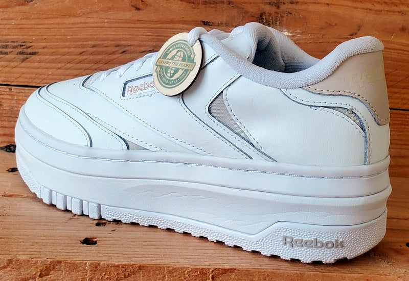 Reebok Classic Platform Leather Trainers UK5.5/US8/EU38.5 100201801 Triple White