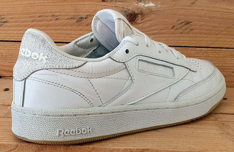 Reebok Club C 85 Low Leather Trainers UK5/US7.5/EU38 AR1407 Triple White