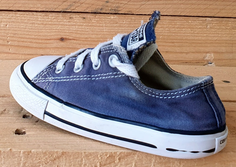 Converse All Star Canvas Low Kids Trainers UK8/US8/EU24 9A 1607 A34 Denim Blue