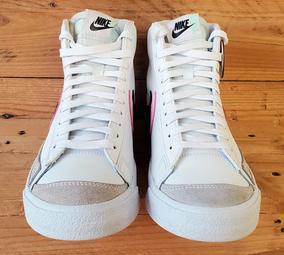 Nike Blazer 77 Mid Leather Trainers UK6/US6.5Y/EU39 DD1847-101 White/Pink