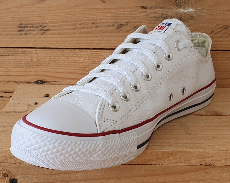 Converse Chuck Taylor Low Leather Trainers UK11/US11/EU45 132173C White/Red