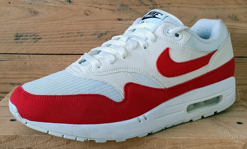 Nike Air Max 1 By You Low Suede Trainers UK11/US12/EU46 CN9671-991 White/Red