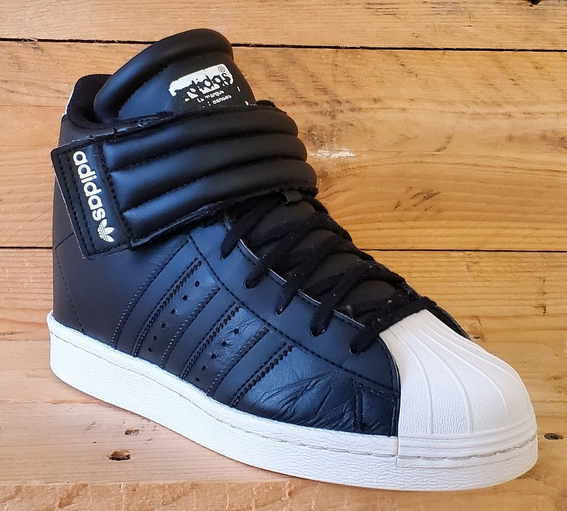 Adidas Superstar Up Mid Leather Trainers UK6/US7.5/EU39 S81350 Black/White