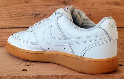 Nike Court Vision Low Leather Trainers UK7/US8/EU41 CD5463-105 White/Gum