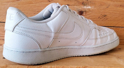 Nike Court Vision Next Nature Low Leather Trainers UK9.5/US10.5/EU44.5 White