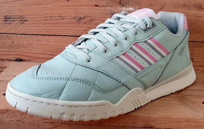 Adidas AR Low Leather Trainers UK10.5/US11/EU45 D98156 Linen Green True Pink