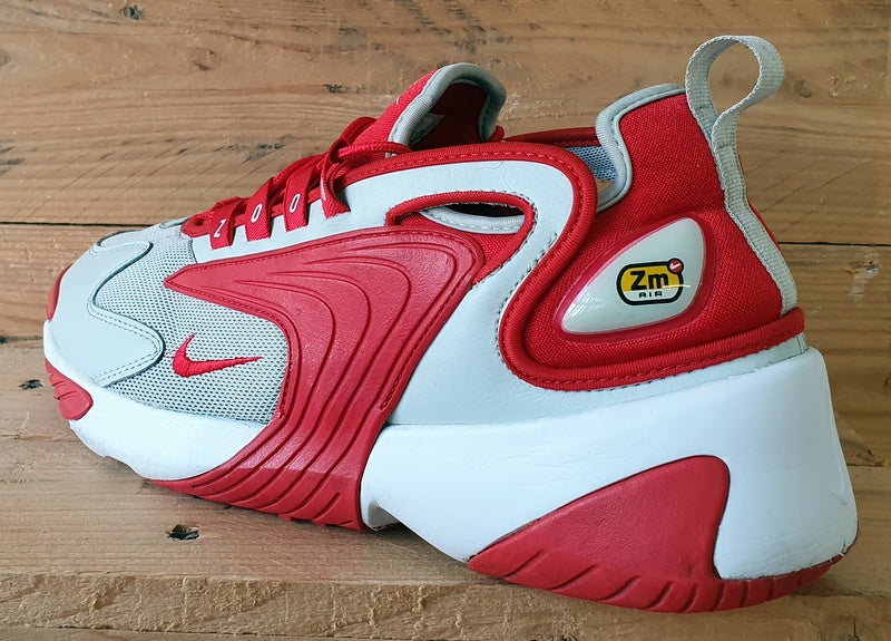 Nike Zoom 2K Textile/Leather Trainers UK8.5/US9.5/EU43 AO0269-012 University Red