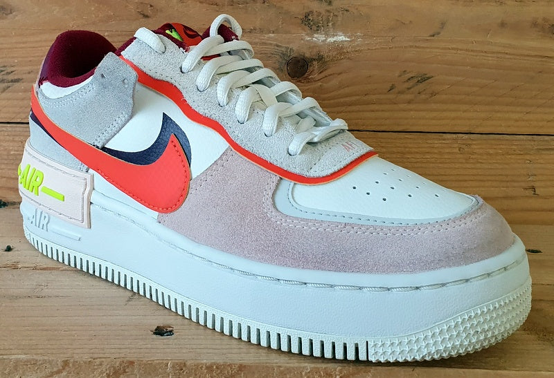 Nike Air Force 1 Shadow Low Trainers UK5/US7.5/EU38.5 CU8591-600 Orange Pearl