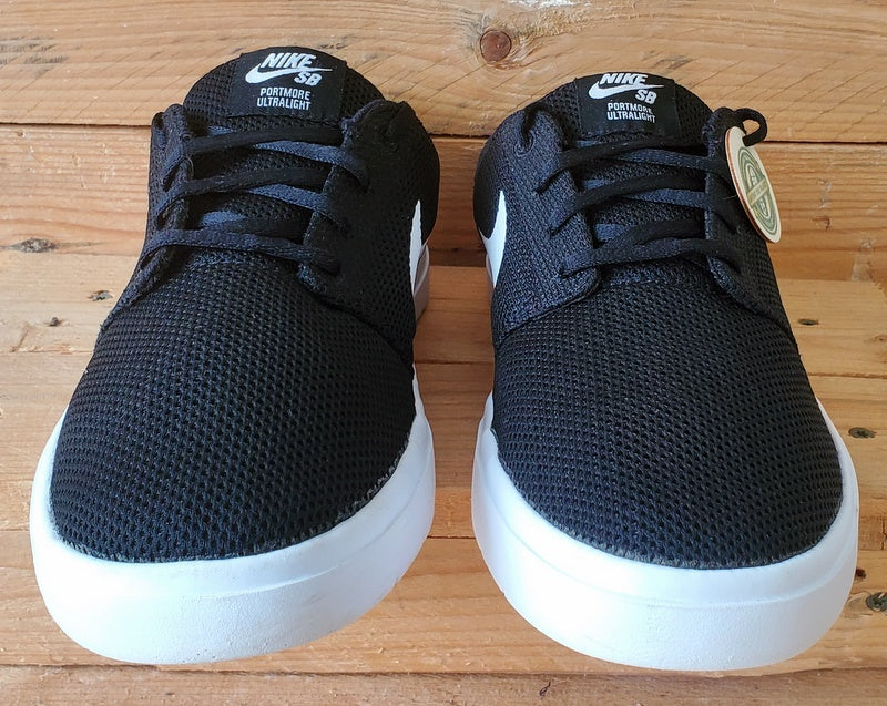 Nike SB Portmore Ultralight Low Textile Trainers UK9/US10/EU44 880271-010 Black