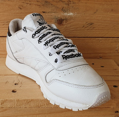 Reebok Classic Low Leather Trainers UK6/US8.5/EU39 DV3830 White/Black