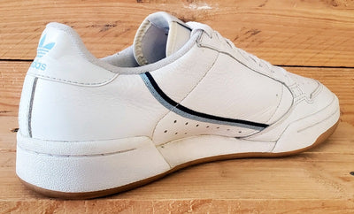 Adidas Continental 80 Low Leather Trainers UK7/US7.5/EU40.5 EG3875 White/Gum
