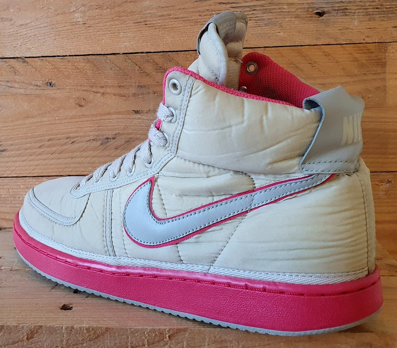 Nike Vandal Birch Mid Textile Trainers UK10/US11/EU45 408325-200 Cream Pink Grey