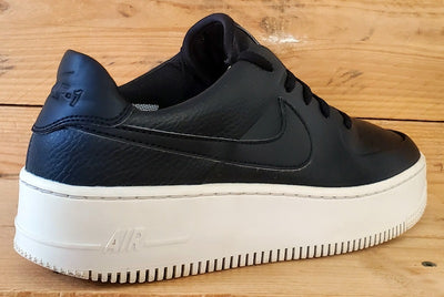 Nike AIr Force 1 Sage Low Leather Trainers UK4.5/US7/EU38 AR5339-002 Black/White