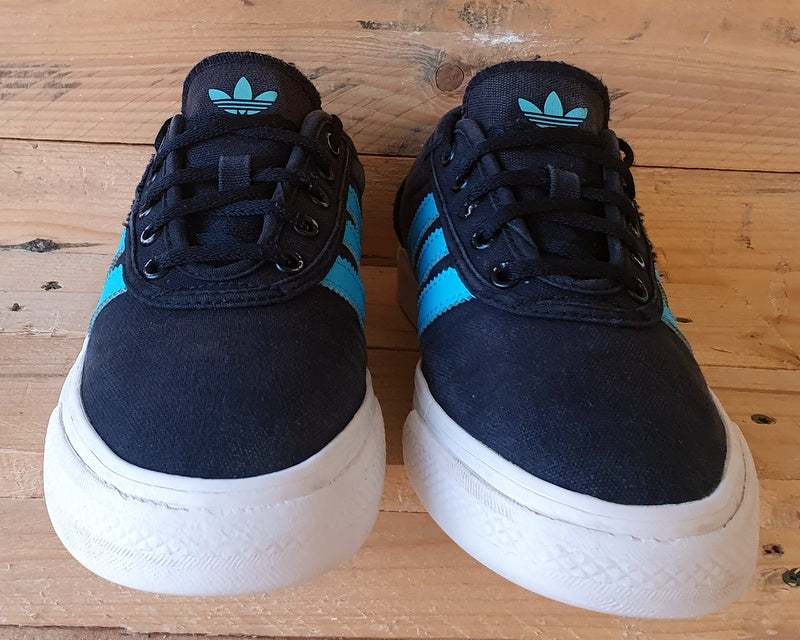 Adidas Adi-Ease Low Canvas Trainers UK8/US8.5/EU42 FV1036 Black/Blue
