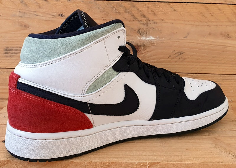 Nike Air Jordan 1 Mid SE Trainers UK10/US11/EU45 852542-100 Red Black Toe