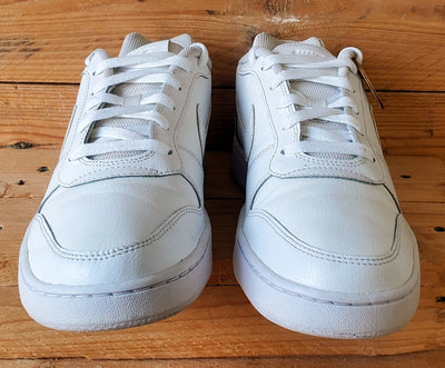 Nike Ebernon Low Leather Trainers UK7/US9.5/EU41 AQ1779-100 Triple White
