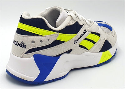 Reebok Aztrek Textile/Suede Low Trainers UK7.5/US8.5/EU41 CN7840 White/Black
