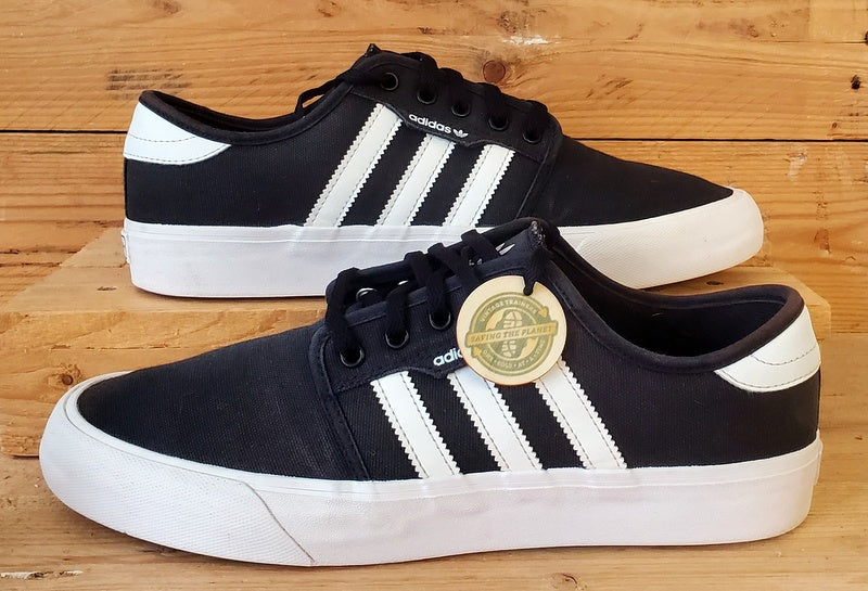 Adidas Seeley XT Low Canvas Trainers UK9.5/US10/EU44 GZ8568 Black/White/Gum