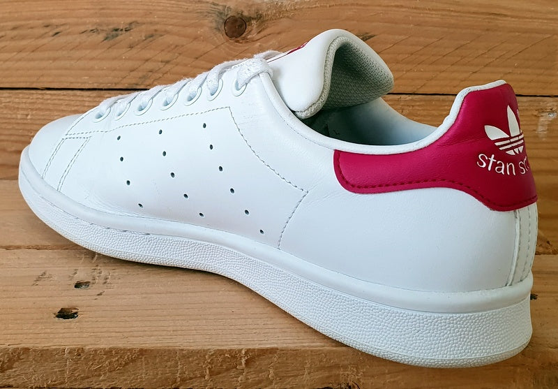 Adidas Stan Smith Low Leather Trainers UK5.5/US6/EU38.5 B32703 White/Pink