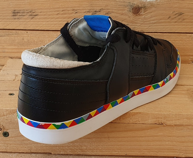 Adidas Originals Low Leather Trainers UK12/US12.5/EU47 G51677 Black/White/Multi