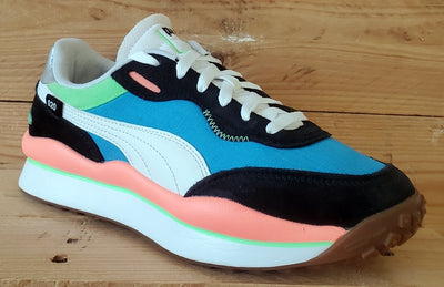 Puma Style Rider Play On Textile Trainers UK6.5/US7.5/EU40 371150-06 Blue/Black