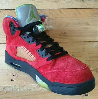 Nike Jordan 5 Retro What The Suede Trainers UK10/US11/EU45 CZ5725-700 Red/Maize