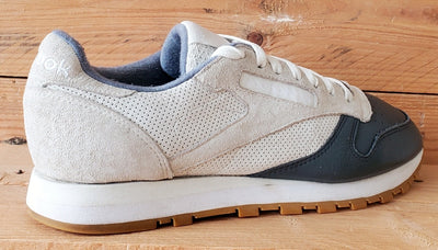 Reebok Classic Low Leather Trainers UK7.5/US8.5/EU41 BS5080 Grey/White/Gum