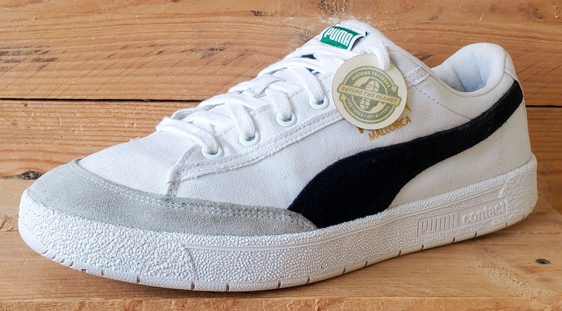 Puma Mallorca Low Canvas/Suede Trainers UK9/US10/EU43 374941-14 White/Navy