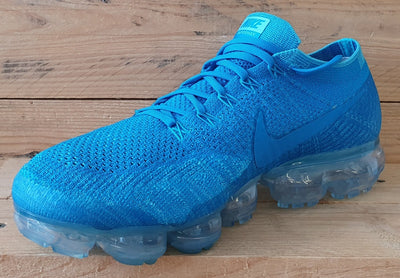 Nike Air VaporMax Flyknit Low Trainers UK10/US11/EU45 849558-402 Blue Orbit