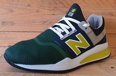 New Balance 247 Low Textile Trainers UK9/US9.5/EU43 MS247NMB Green/Navy