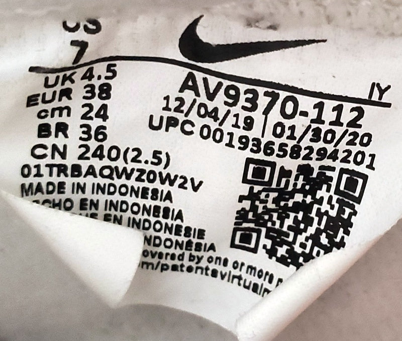 Nike Blazer Leather Trainers UK4.5/US7/EU38 AV9370-112 Summit White/Pink Quartz