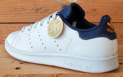 Adidas Stan Smith Low Leather Trainers UK4.5/US5/EU37 GZ7359 White/Navy