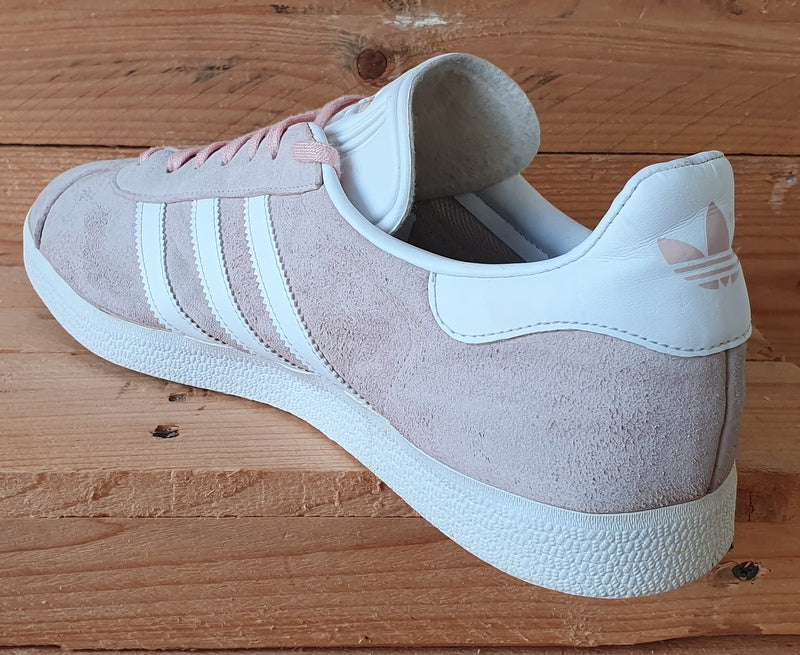 Adidas Gazelle Low Suede Trainers UK12/US12.5/EU47 BB5472 Vapor Pink/White