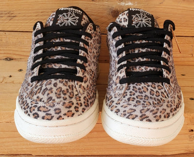Reebok Classic AD Court Low Suede Trainers UK6/US8.5/EU39 FY7345 Leopard