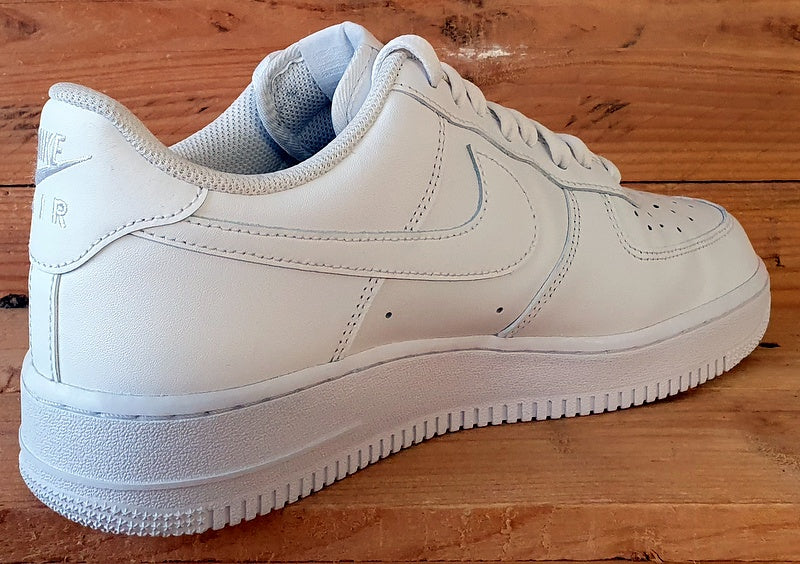 Nike Air Force 1 '07 Low Leather Trainers UK9/US10/EU44 CW2288-111 Triple White