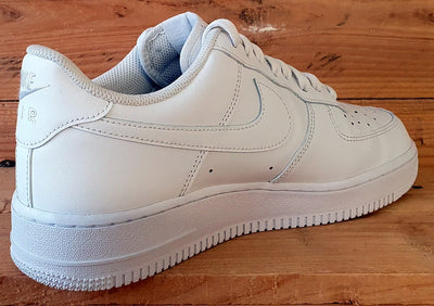 Nike Air Force 1 '07 Low Leather Trainers UK9/US10/EU44 CW2288-111 Triple White