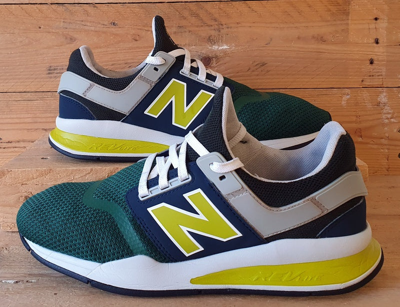 New Balance 247 Low Textile Trainers UK9/US9.5/EU43 MS247NMB Green/Navy