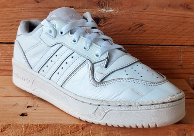 Adidas Rivalry Low Leather Trainers UK6/US6.5/EU39 EF8729 Triple White